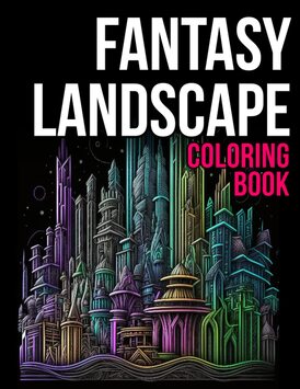 Fantasy Landscape Coloring Book: Fantasy Landscapes Art Coloring Book