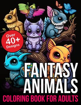 Fantasy Animals Coloring Book for Adults: Fantasy Fantastic Animals Coloring Book