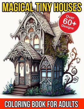 Magical Tiny Houses Coloring Book For Adults: Fantasy Tiny Houses Coloring Book for Adults
