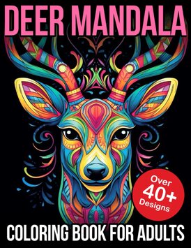 Deer Mandala Coloring Books For Adults: Mandala Deer Coloring Book