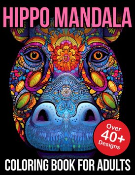 Hippo Mandala Coloring Books For Adults: Hippopotamus Coloring Book