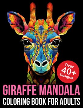 Giraffe Mandala Coloring Books For Adults: Mandala Giraffe Coloring Book